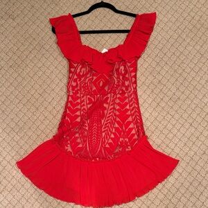 Elegant Red Mini Dress